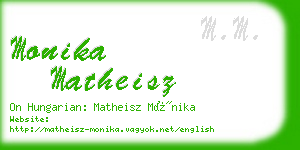 monika matheisz business card